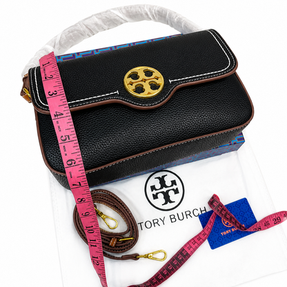 Tory Burch Miller Pebbled Leather Crossbody Bag