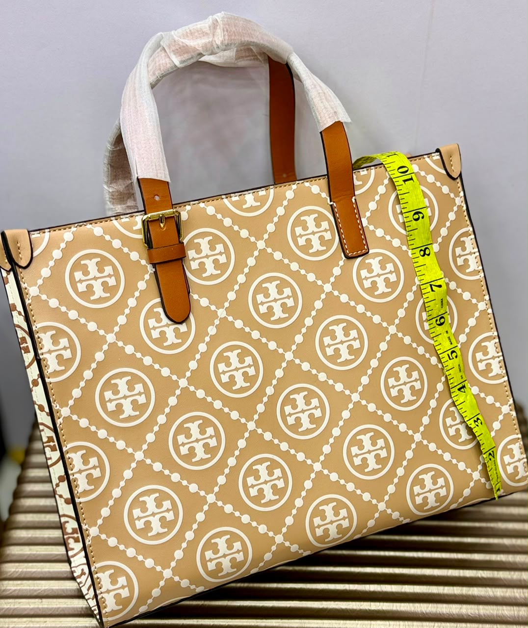 Tory Burch Monogram Shopper Tote Bag