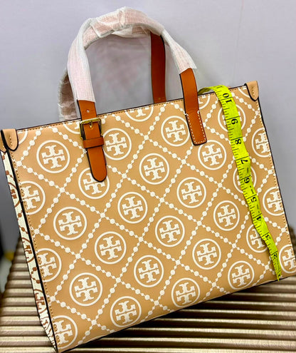 Tory Burch Monogram Shopper Tote Bag