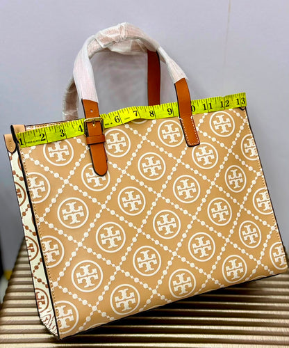 Tory Burch Monogram Shopper Tote Bag