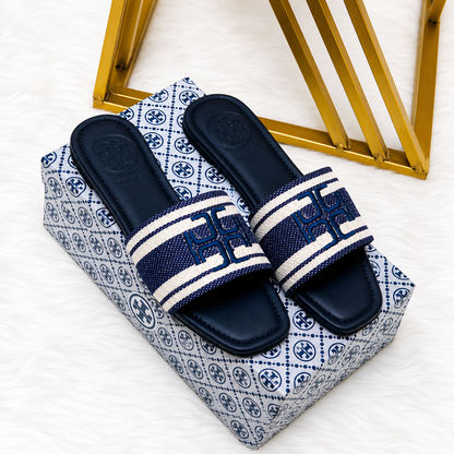 Tory Burch Monogram Slide Sandals