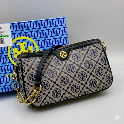 Tory Burch T Monogram Jacquard Studio Shoulder Bag