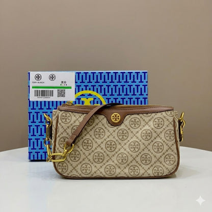 Tory Burch T Monogram Jacquard Studio Shoulder Bag