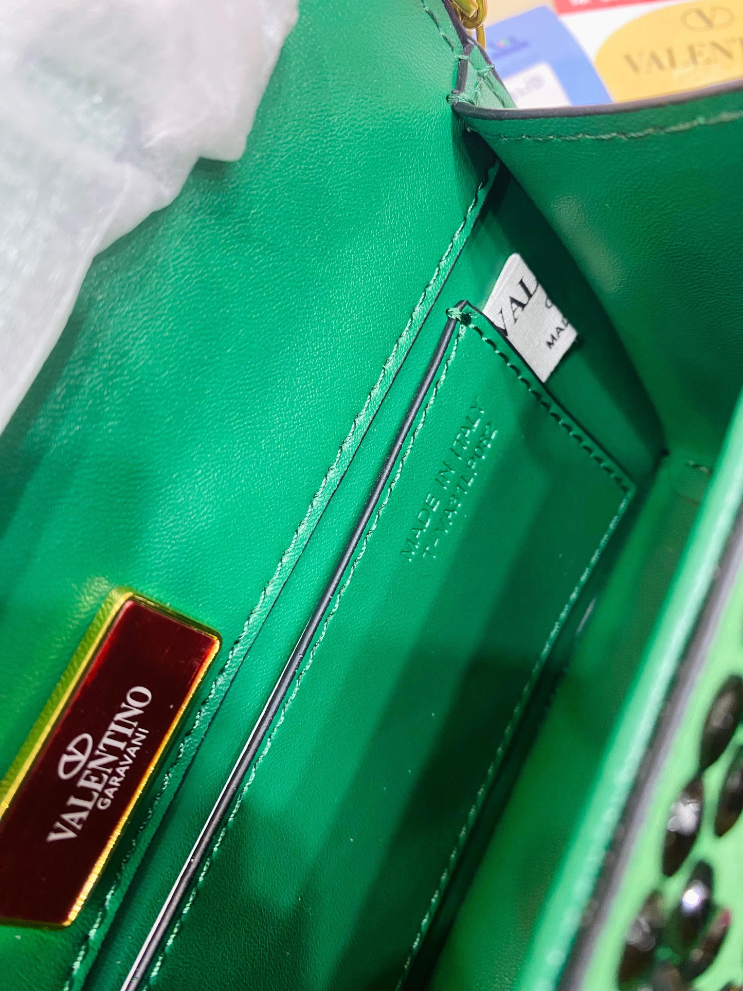 Valentino Garavani Locò Small Shoulder Bag (Crystal Embellished – VLogo)