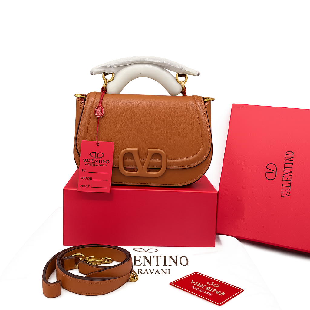 Valentino Garavani Vsling Leather Saddle Bag