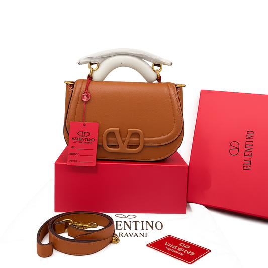 Valentino Garavani Vsling Leather Saddle Bag