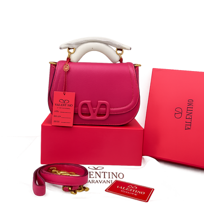 Valentino Garavani Vsling Leather Saddle Bag