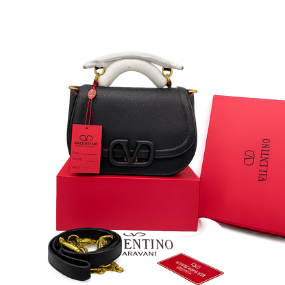 Valentino Garavani Vsling Leather Saddle Bag