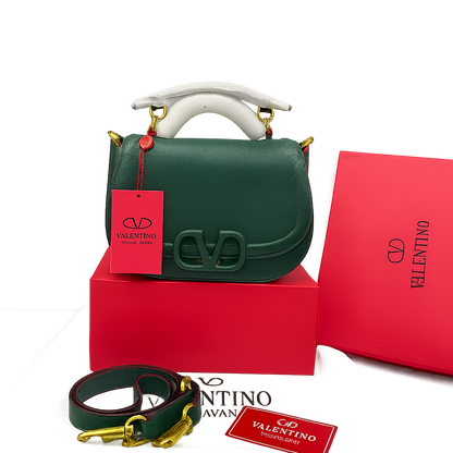 Valentino Garavani Vsling Leather Saddle Bag
