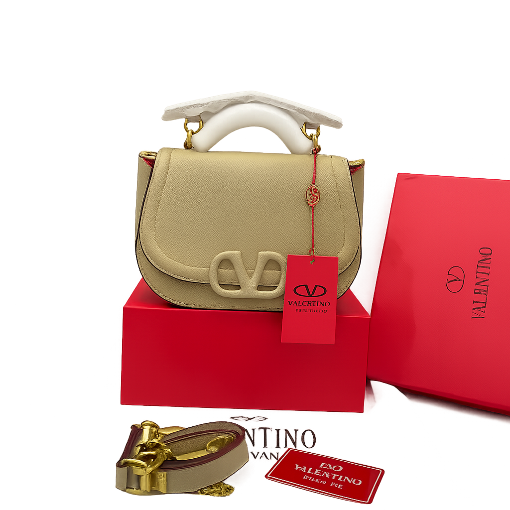 Valentino Garavani Vsling Leather Saddle Bag