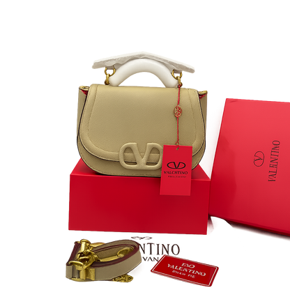 Valentino Garavani Vsling Leather Saddle Bag