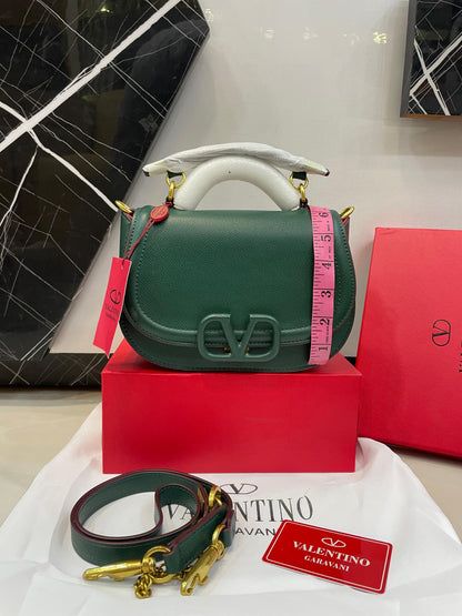 Valentino Garavani Vsling Leather Saddle Bag