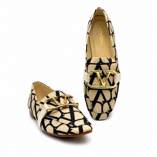 Valentino VLogo Jacquard Loafers