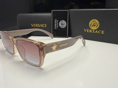 Versace Medusa Accent Rectangular Sunglasses
