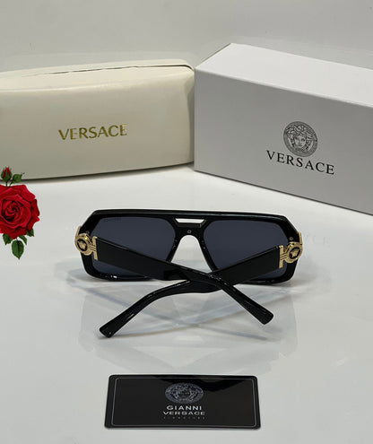 Versace Medusa Accent Square Frame Sunglasses