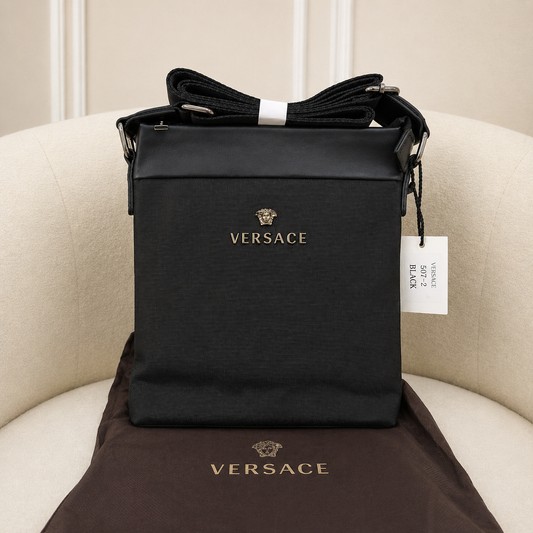 Versace Medusa Logo Crossbody Messenger Bag