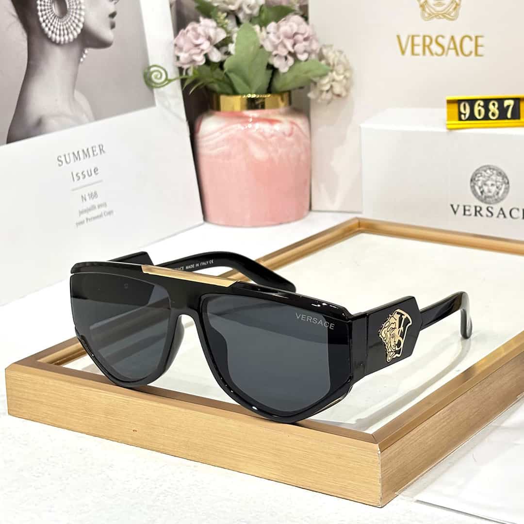 Versace Medusa Shield Square Sunglasses