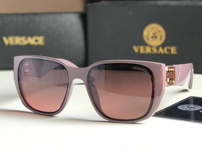 Ver-sace Style Oversized Square Gradient Sunglasses (Dusty Rose)