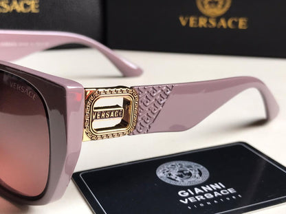 Ver-sace Style Oversized Square Gradient Sunglasses (Dusty Rose)