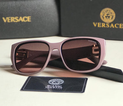 Ver-sace Style Oversized Square Gradient Sunglasses (Dusty Rose)