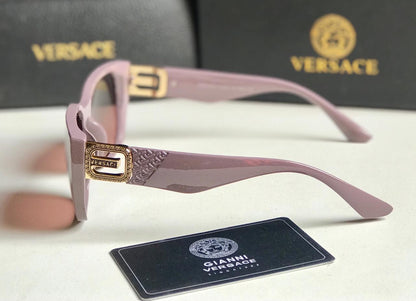 Ver-sace Style Oversized Square Gradient Sunglasses (Dusty Rose)