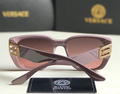 Ver-sace Style Oversized Square Gradient Sunglasses (Dusty Rose)