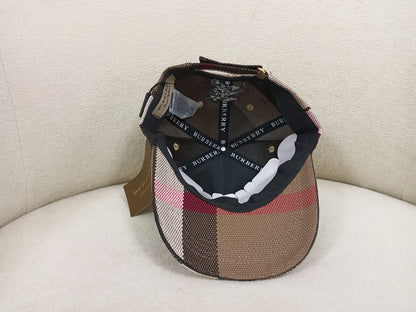 Burberry Vintage Check Embroidered Baseball Cap