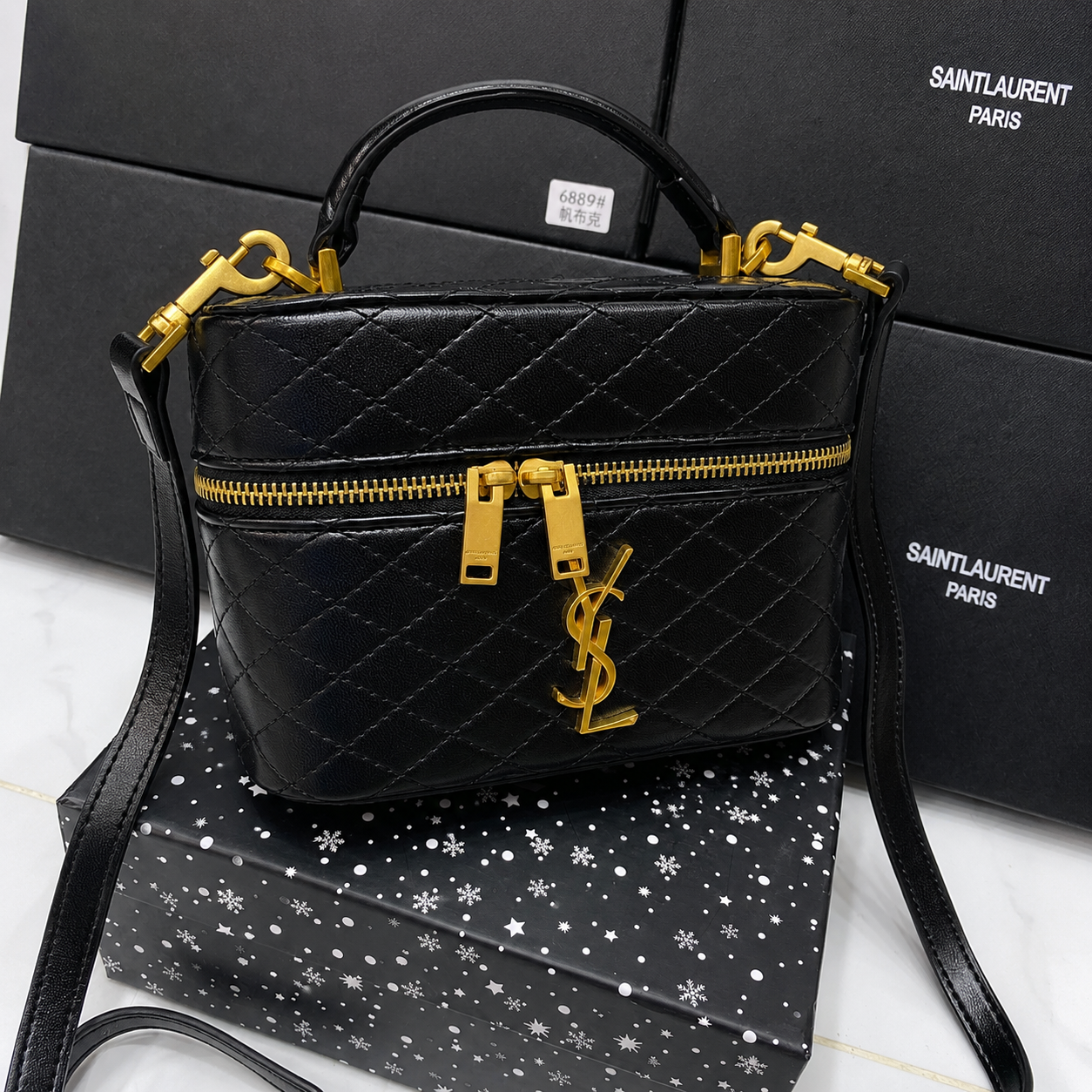 YSL Quilted Vanity Crossbody Bag