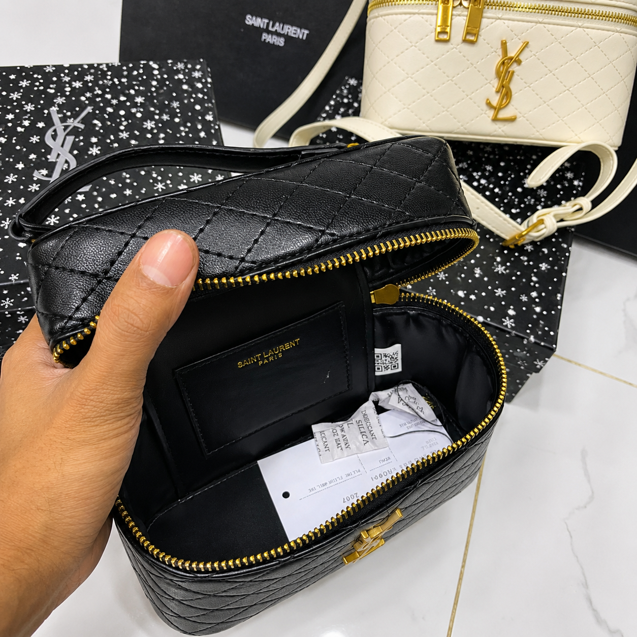 YSL Quilted Vanity Crossbody Bag