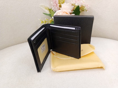 YSL Saint Laurent Croc Embossed Premium Leather Bifold Wallet