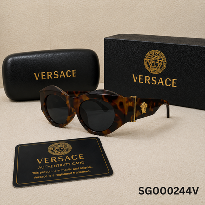 Versace Medusa Tortoiseshell Cat-Eye Sunglasses