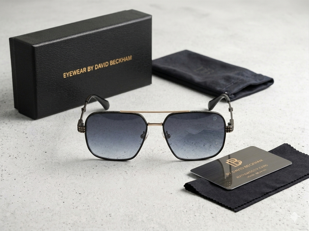 David Beckham DB Square Navigator Gradient Sunglasses