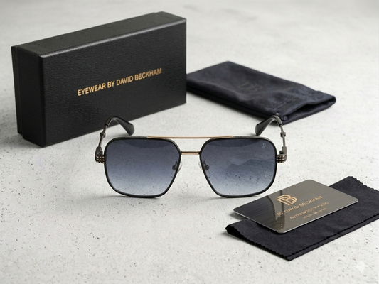 David Beckham DB Square Navigator Gradient Sunglasses