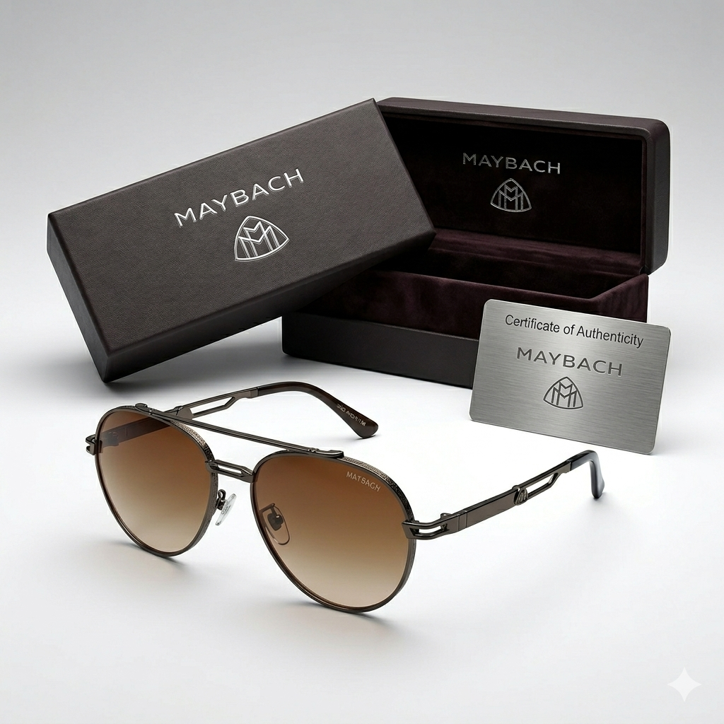 Maybach GTR Aviator Sunglasses – Brown Gradient