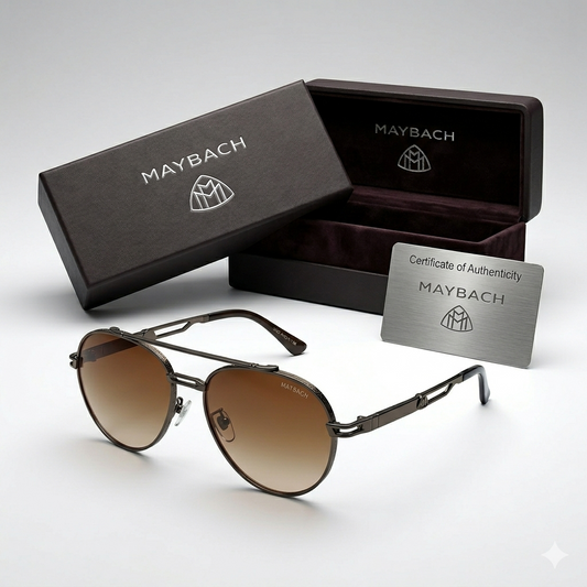 Maybach GTR Aviator Sunglasses – Brown Gradient