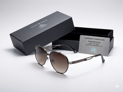 Maybach GTR Aviator Sunglasses – Brown Gradient