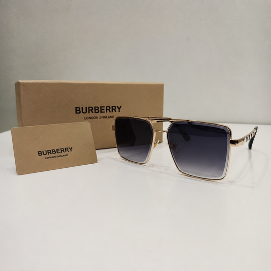 Burberry Navigator Metal Frame Sunglasses