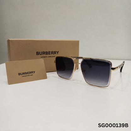 Burberry Navigator Metal Frame Sunglasses