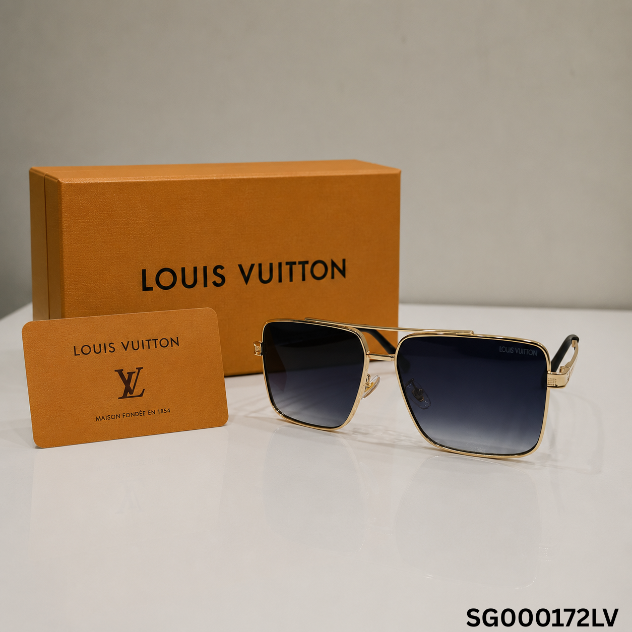 Louis Vuitton Attitude Square Aviator Sunglasses
