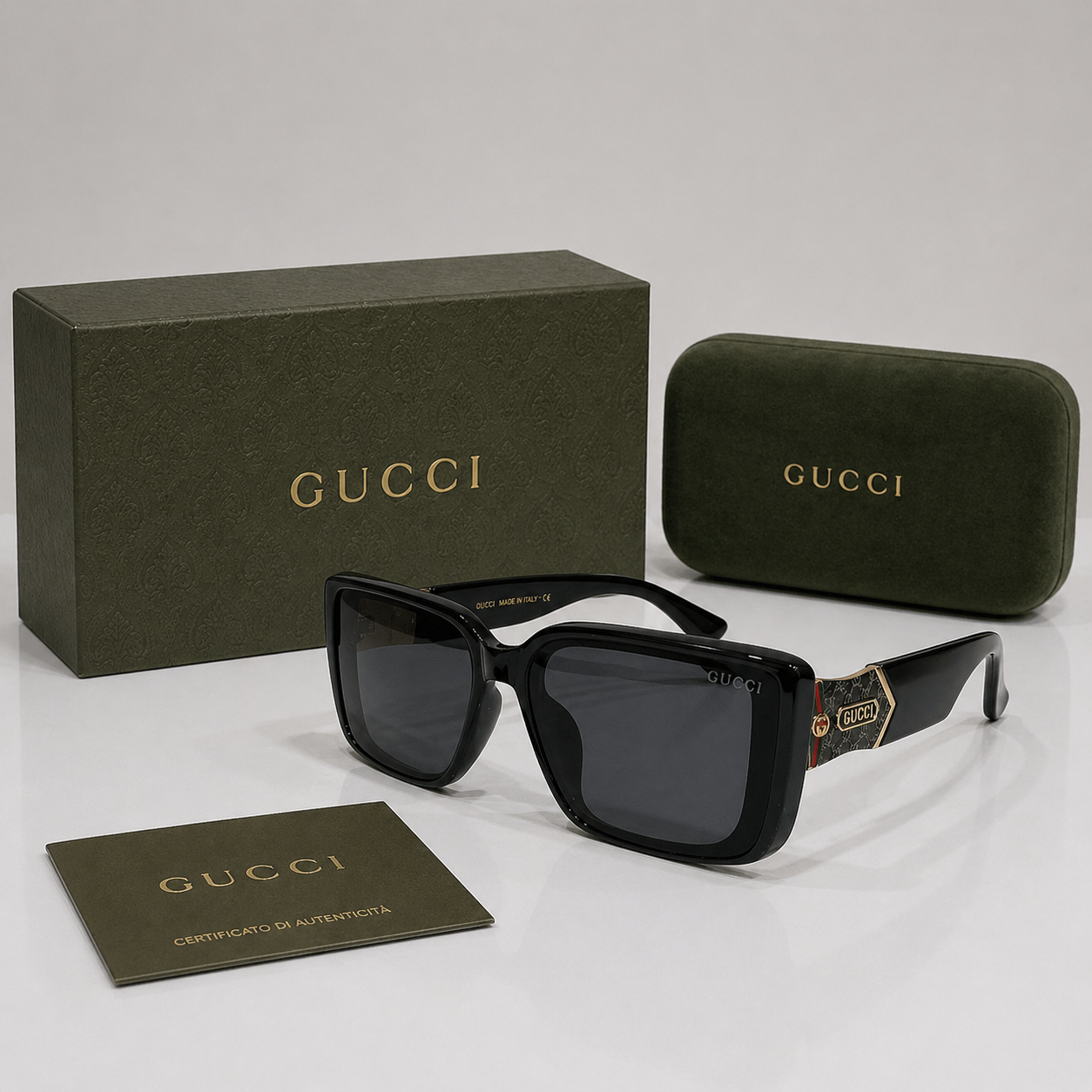 Gucci Oversized Square Frame Sunglasses
