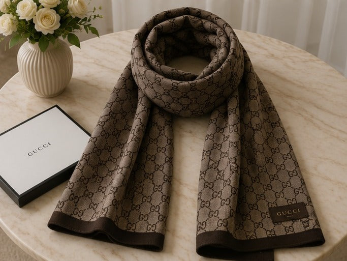 Gucci GG Monogram Luxury Women's Shawl