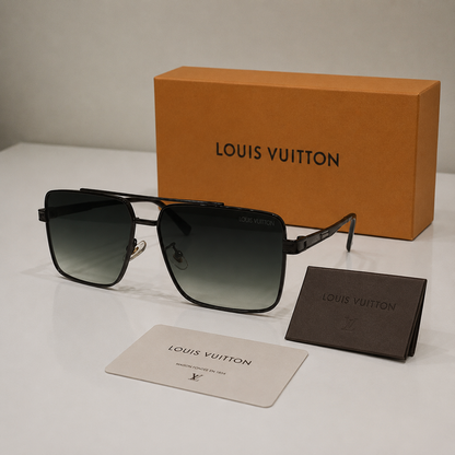 Louis Vuitton Attitude Pilot Square Sunglasses