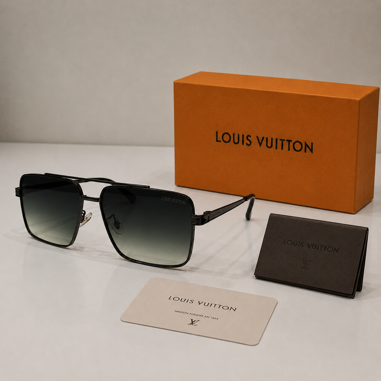 Louis Vuitton Attitude Pilot Square Sunglasses