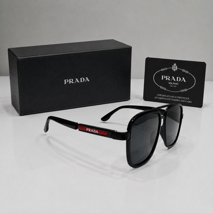 Prada Linea Rossa Square Sunglasses – Black Edition