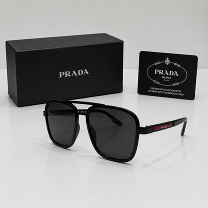 Prada Linea Rossa Square Sunglasses – Black Edition
