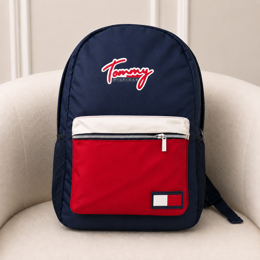 Tommy Hilfiger Script Logo Colorblock Backpack