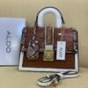 ALDO Croc-Embossed Chain-Lock Mini Satchel