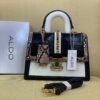 ALDO Croc-Embossed Chain-Lock Mini Satchel