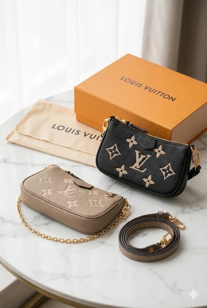 Louis Vuitton Mini Pochette Accessoires with Chain Strap