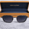 Louis Vuitton Modern Rectangular Metal Sunglasses